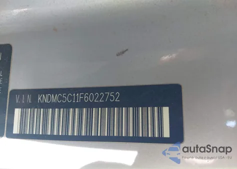 2015 Kia Sedona Ex from USA, damaged, VIN KNDMC5C11F6022752